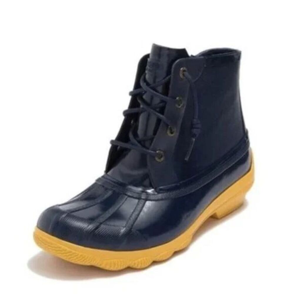 Sperry Women's Navy Blue Syren Gulf Duck Boots Size 10M Waterproof